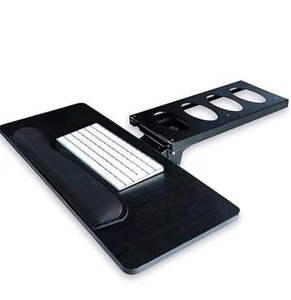 Adjustable Keyboard Tray – 360° Swivel Under Desk Keyboard Tray Slide Out, 25"  - Picture 1 of 6