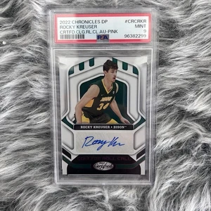 2022 Chronicles Draft Picks Rocky Kreuser College Roll Call Auto Pink PSA 9 - Picture 1 of 2