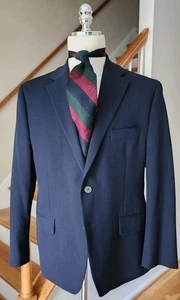 Michael Kors Mens Navy Blue Blazer Sportcoat 44S - Picture 1 of 9