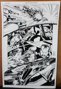 GEN 13 CIENCIA FRICCIÓN #1 PÁGINA 22 2001 ARTE CÓMICO ORIGINAL - MATE HALEY-WILDSTORM - Imagen 1 de 1