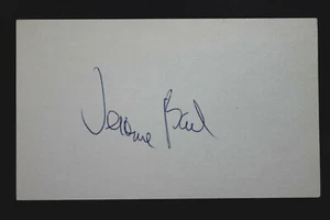 Jackson St New York Jets Jerome Barkum Signed Autograph Vintage 3x5 Index Card - Picture 1 of 1
