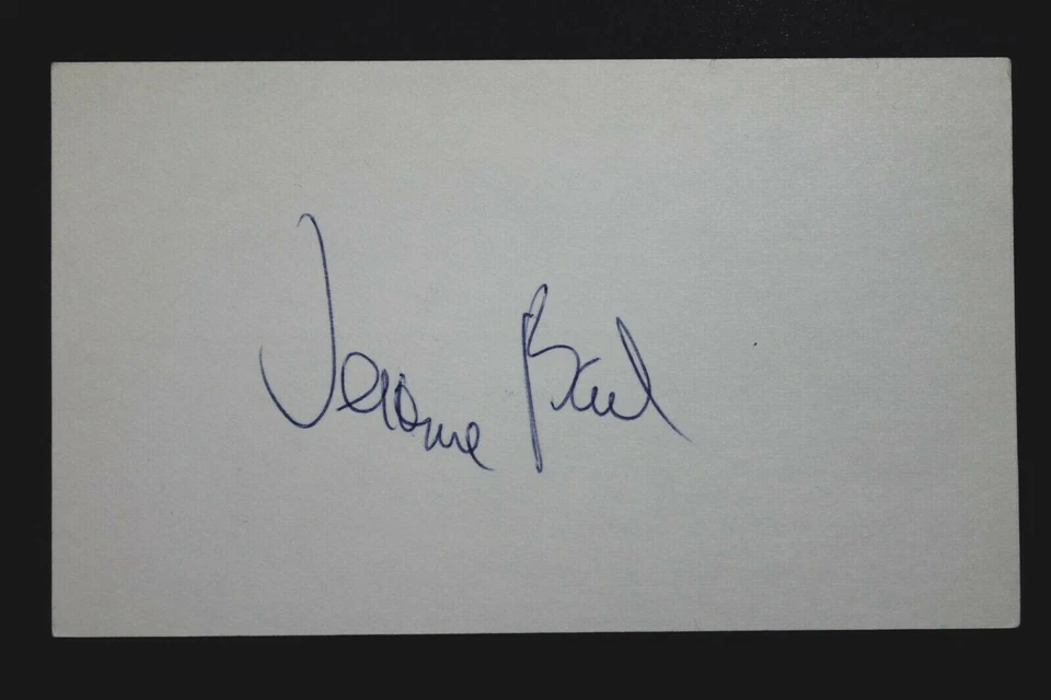 Jackson St New York Jets Jerome Barkum Signed Autograph Vintage 3x5 Index Card - Image 1 of 1