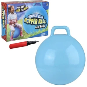 18" Blue Hopper Ball Inflatable Ride On Bouncing Toys Kids Prizes - Picture 1 of 6