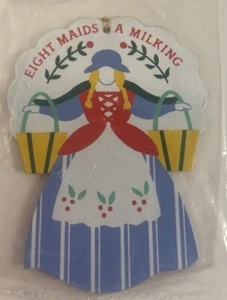 Avon Twelve Days of Christmas Ornament New Eight Maids A Milking - Picture 1 of 1