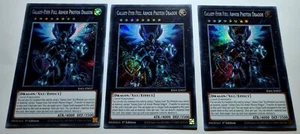 Yugioh! 3x Galaxy-Eyes Dragon 1st Ed. RA01-EN037 Secret Rare play set 25th - Picture 1 of 1