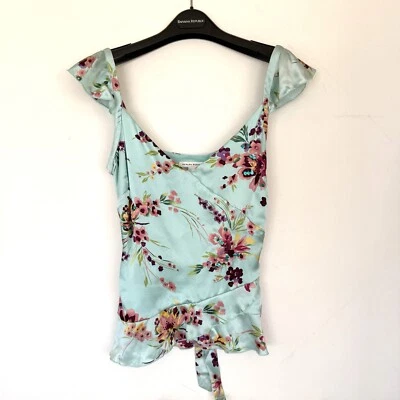 NWT Banana Republic Women 100% Silk Ruffle Sequins Top Sz 8 Medium Sequins - Image 1 of 4