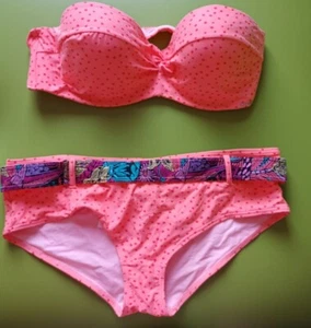 Bikini O'Neill Peach Mix U/W Silicona Acolchado Lunares Hipster Sin Tirantes 40C/14 - Imagen 1 de 4