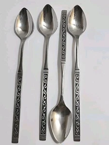 Oneida 1881 Rogers SPANISH COURT Stainless Flatware Set of 3 Iced Tea Spoons - Picture 1 of 11