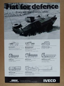 1981 Fiat 6614 4X4 APC Military Vehicle vintage print Ad - Picture 1 of 1