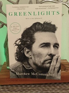 Greenlights by Matthew McConaughey Autograph Book Signed Auto Paperback Version - Picture 1 of 3