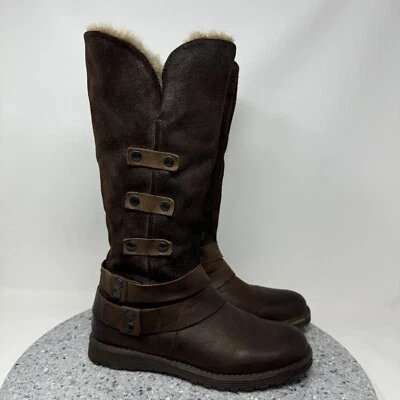 Bos. & Co. Boots Womens 6.5 Capri Brown Leather Lined Winter Riding Boot 37 - Image 1 of 4