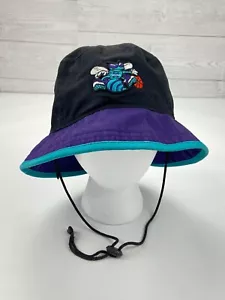 New Era NBA Charlotte Hornets Bucket Hat Black/Purple/Teal Size L Large - Picture 1 of 5