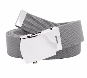 Build A Belt Kid's Classic Silver Slider 1.25" Buckle with Adjustable Web Belt - Picture 1 of 24