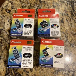 2ea Canon BCI-11 Black & Tri-Color Ink Cartridge Combo New, 3 Sealed in Each Box - Picture 1 of 3