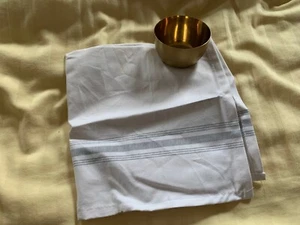 JetBlue Airlines Gold Ramekin Table Cloth MINT Business Class inflight service - Picture 1 of 1