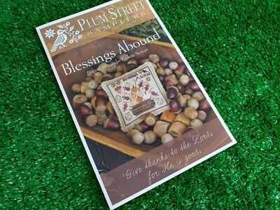 Blessings Abound - Cross Stitch Pattern Chart - Plum Street Samplers - Image 1 of 4