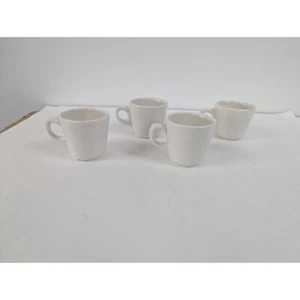 Set of 4 Buffalo China USA Heavy Restaurant Ware Coffee Cups Mugs - Picture 1 of 7