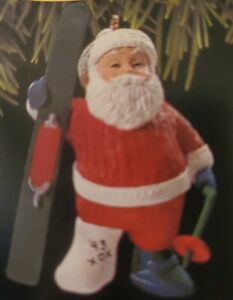 🎣🛠💰 Hallmark Keepsake Christmas Break Santa Claus Vintage Ornament 1993! "H"
