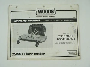 Woods Models 121-1 M121-1 121Q-1 M121Q-1 Rotary Cutter Owners Manual Tractor - Picture 1 of 4