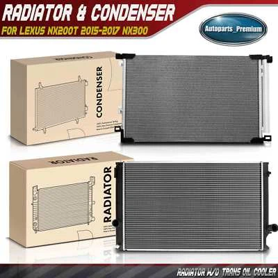 Kit de refrigeración de radiador y condensador de CA para Lexus NX200t 2015-2017 NX300 2018-2020 Foto 1 de 4