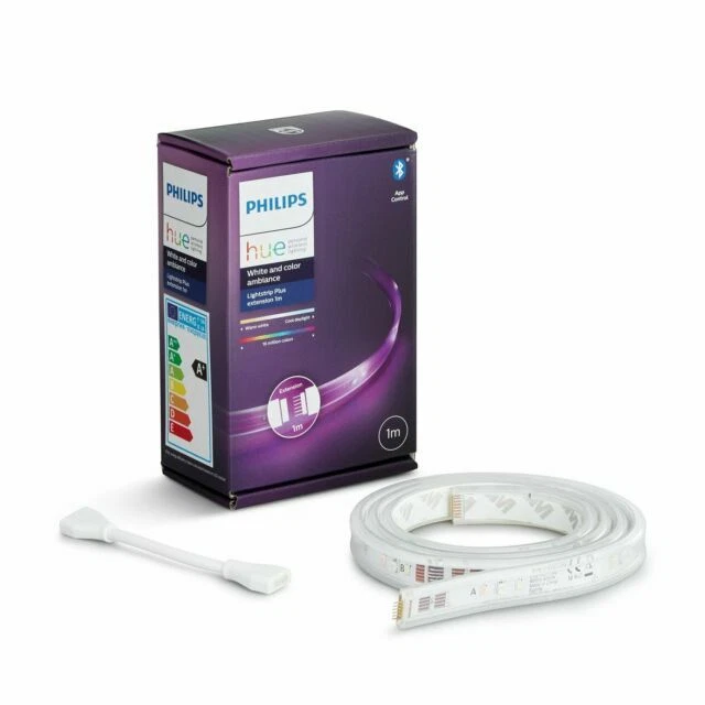 Philips Hue Lightstrip Extension v4 Smart LED Kit with Bluetooth - Multicoloured