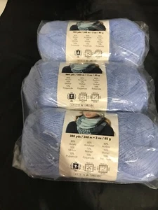 Lot of 3 Skeins Premier Chamonix Yarn, 3 oz, 380 yds Summer Sky 1065-14 Lot 8003 - Picture 1 of 5