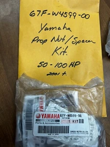 NOS OEM Yamaha Prop Nut Kit 67F-W4599 50-100 HP 2001+ - Bild 1 von 2