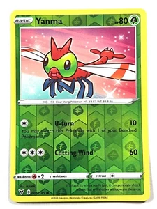 Yanma 006/185 Reverse Holo Common Vivid Voltage Pokemon - Picture 1 of 4