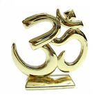 Relicon Hindu Religious Symbol OM Idol (R-59) Gold Metal Statue for Car Dashboar