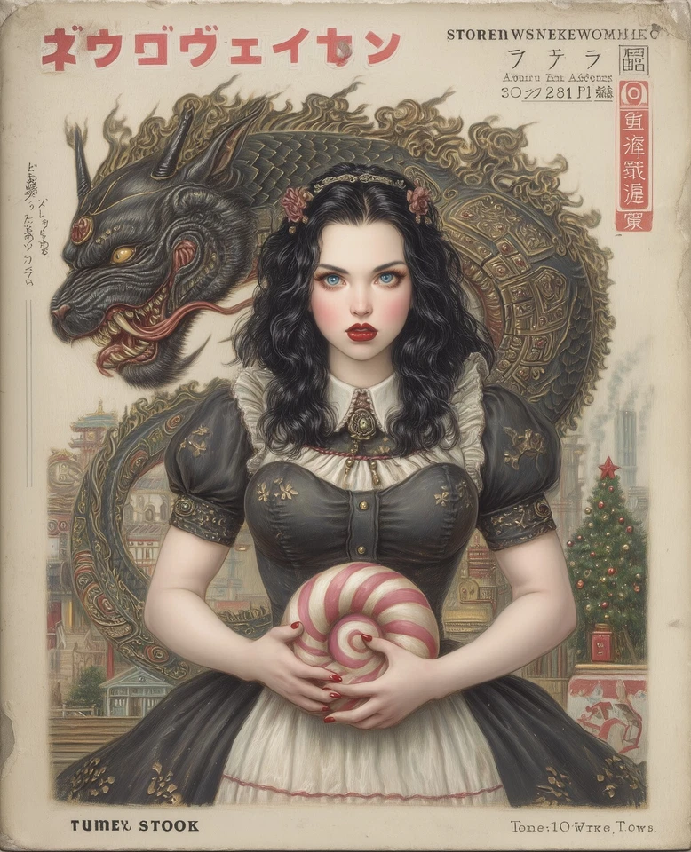 8x10 Retro Comic Style Manga Japanese Art Prints Yokai Girls  408947715 - Image 1 of 1