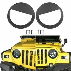 Hooke Road Angry Bird Front Headlight Bezels Cover For 97-06 Jeep Wrangler TJ - Bild 1 von 12