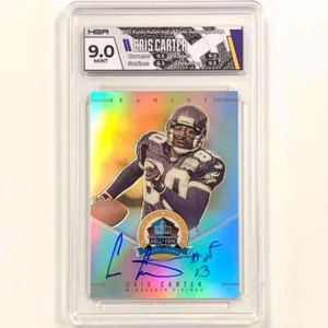 2013 Panini Hall of Fame CCA Cris Carter "HOF 13" autograph /50 HGA 9 ~ Auto 10 - Picture 1 of 2