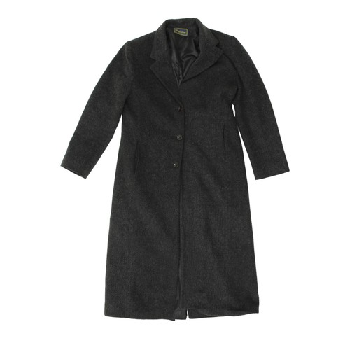 VALENTINO Cappotto lungo abbottonato Valentina da donna grigio Valentina Designer vintage fascia alta vintage