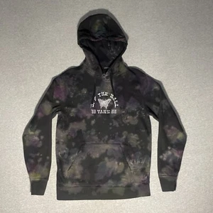 Vans Off The Wall Damen XS Dark Tie Dye Hoodie Schmetterling Emo Skater Girl Punk - Bild 1 von 5