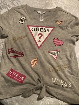 Camiseta Guess Niña Juvenil Talla 14 Negro Rosa Estrás Foto 1 de 4