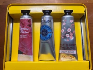 L'OCCITANE SET OF HAND CREAM 3 tubes 30ml Each Hand cream Bouquet with TIN - Picture 1 of 5