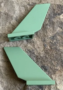 Lego Medium Azure (Blue) Airplane Tail Support. 2 Total Parts - Picture 1 of 3