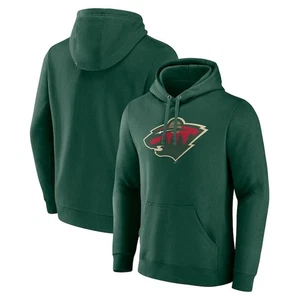 Minnesota Wild NHL Fanatics Primary Logo Pullover Hoodie Men's 5XL - Green NWT - Picture 1 of 3