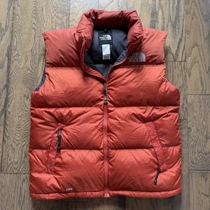 THE NORTH FACE Goose Down 700 Weste Nylon Orange Herren Large - Bild 1 von 8