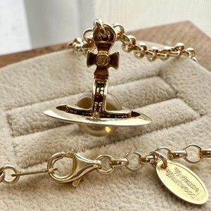 Collar Vivienne Westwood Joyería Raro Oro 925 Pequeño Orbe Edición Limitada 2509TK - Imagen 1 de 10
