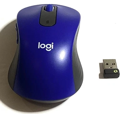 Mouse sem fio Logitech Signature M650 L para mãos de tamanho grande azul com dongle - Imagem 1 de 4