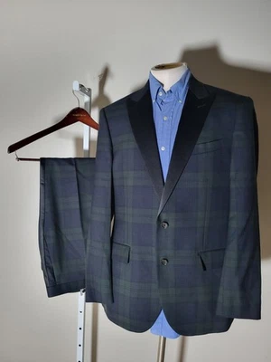 J. Traje Chaqueta Pantalones Crew Ludlow 42R Blackwatch Tartán Cuadros Esmoquin 2 piezas W34 X 30 Foto 1 de 4