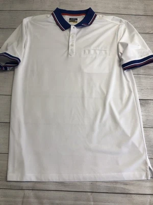 Jack Nicklaus Polo Shirt Mens Large White Blue Red STAYDRI Golf Performance - Image 1 of 4