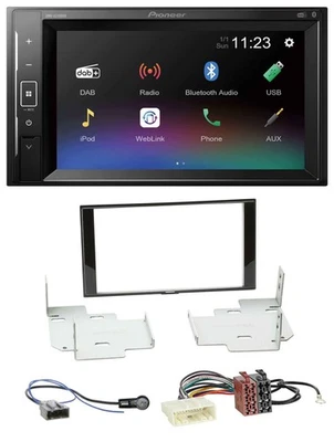 Pioneer DAB MP3 2DIN Bluetooth USB Autoradio für Nissan Micra Note ab 2013 - Bild 1 von 4