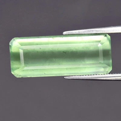 💎 Prehnita verde natural octágono 8,20 quilates 19x7,5 mm - Piedra preciosa Tanzania Foto 1 de 4