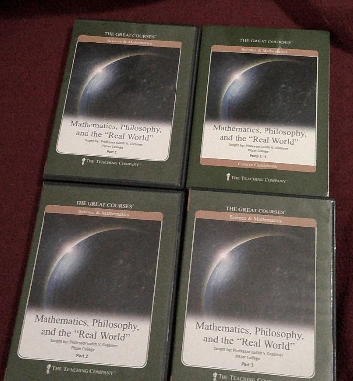 GREAT COURSES Mathematics, Philosophy, and the "Real World" 6 DVDs & Guidebook - Image 1 of 1