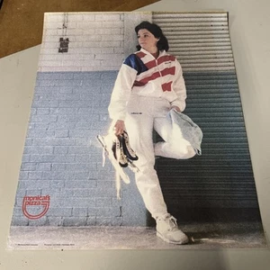 1988 Monica’s Pizza / Adidas Poster 16x21 Figure Skatee - Picture 1 of 3
