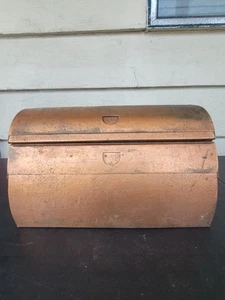 Vintage Copper Wall Table Dispenser Paper Towel Wax Aluminum Foil A.L Brearcliff - Imagen 1 de 9