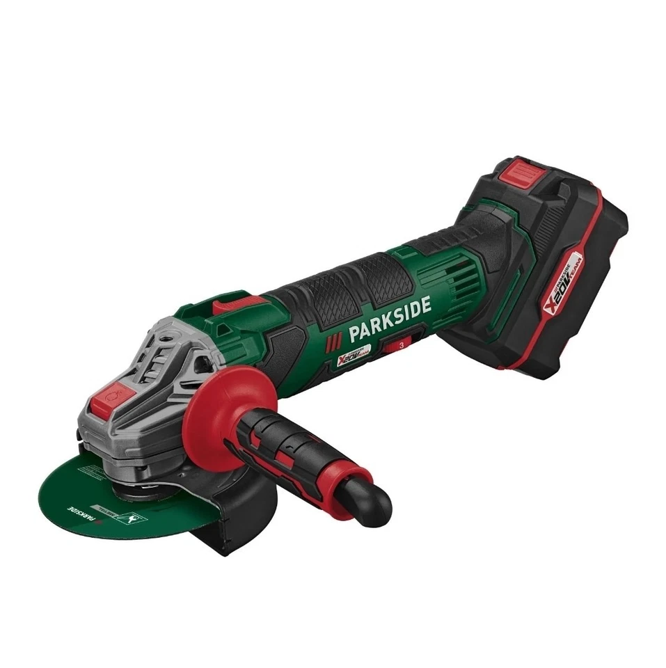 Smerigliatrice Angolare PARKSIDE® PWSA 20-Li D4 20V + Batteria 4Ah + Caricatore - Immagine 1 di 4