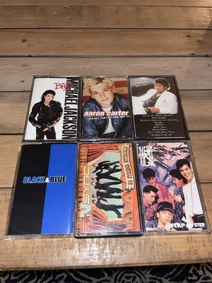 6 pop lot Aaron Carter NSync Backstreet Boys New Kids on Block Michael Jackson - Image 1 of 4